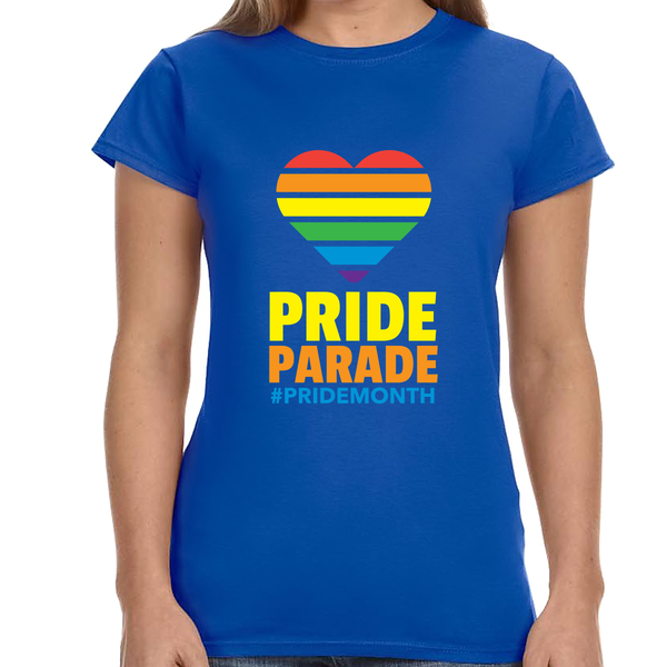 Pride Parade LGBTQ Pride Rainbow Flag Gay Lesbian Pride Ally Women Tops