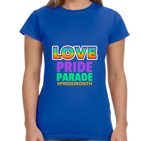 Pride Parade Shirt LGBT Pride Shirt Rainbow Graphic Tees Gay Shirts for Women