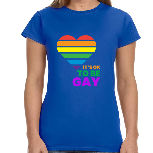 It's OK to Be Gay Gender Equality LGBT Pride Day Gay Rights Women Tops