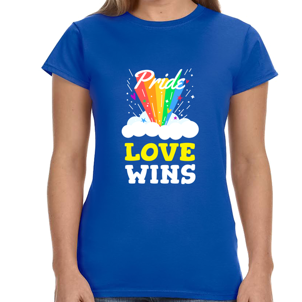 Love Wins LGBT Pride Rainbow Lesbian Gay Pride Gay Pride Shirts for Women