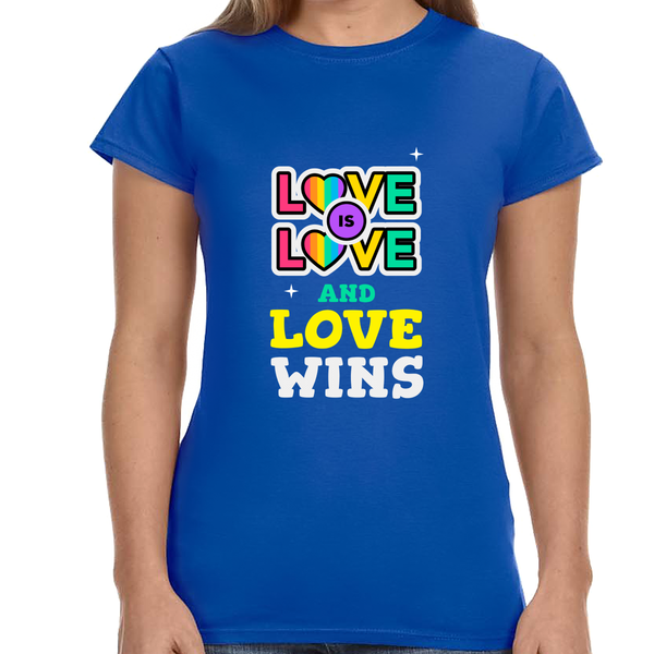 Love Wins Lesbian Gay Bisexual Transgender Queer LGBTQ Ally Shirts for Women