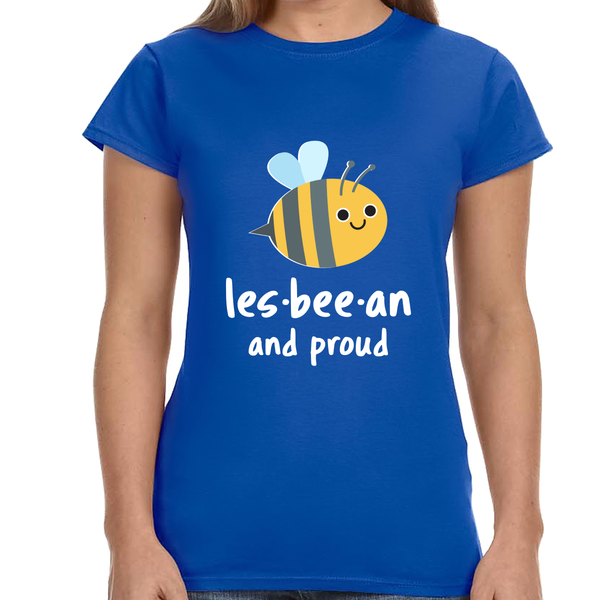 Lesbeean and Proud Bee Lesbian Shirt LGBT Equality Gay Pride Shirts for Women