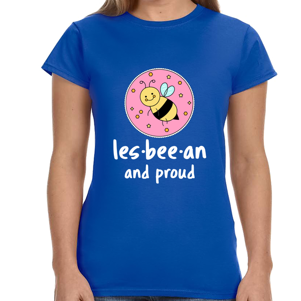 Lesbeean and Proud Bee Lesbian TShirts Womens Gay Pride Shirts for Women