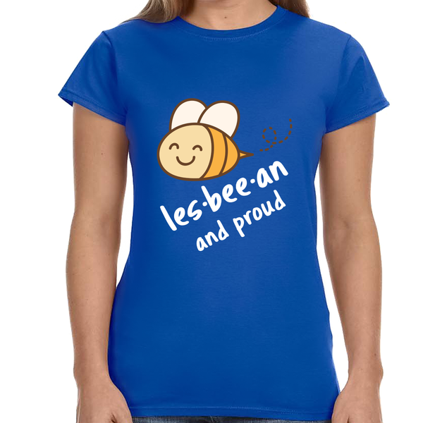 Lesbeean and Proud Bee Lesbian Shirt Womens Gay Pride LGBTQ Shirts for Women