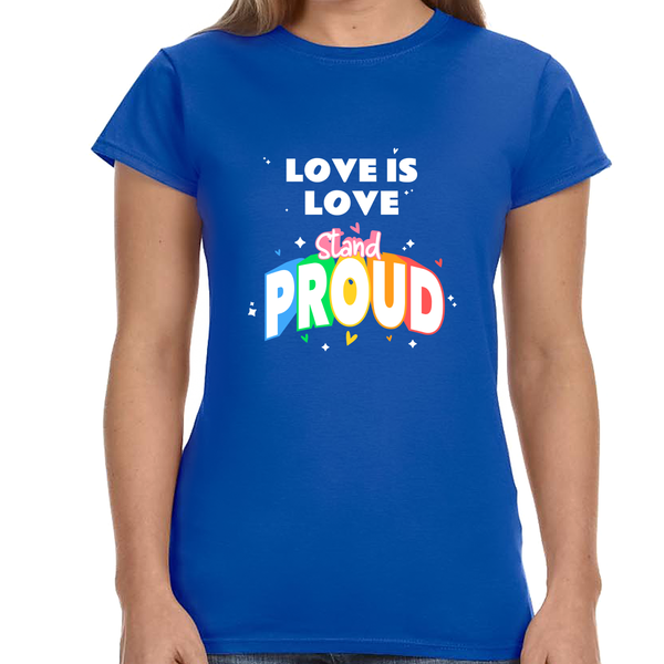 Love is Love Gay Pride Month Transgender Rainbow Lesbian Shirts for Women