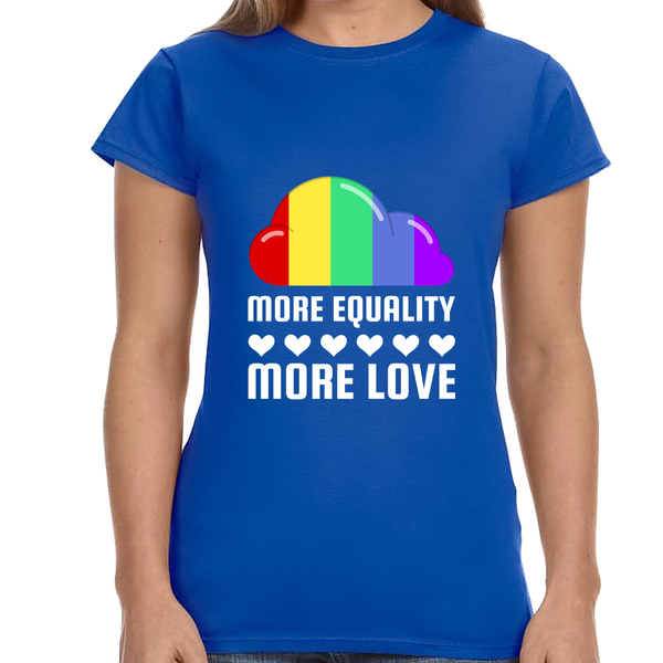 LGBT More Equality More Love LGBTQ Lesbian Gay Transgender Women Tops