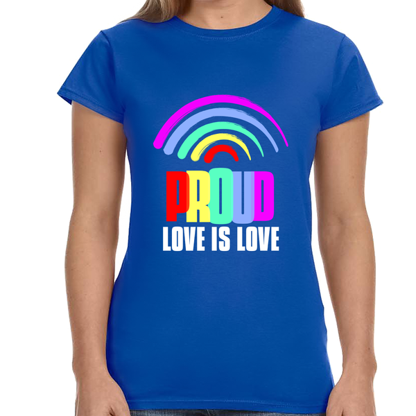 Proud LGBT Shirt Love is Love Shirt LGBTQ Gay Lesbian LGBT Women Tops