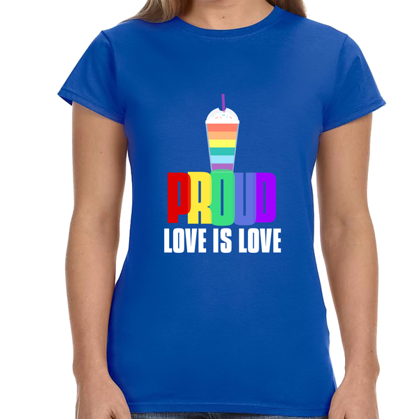 Proud LGBT Shirt Love is Love TShirt LGBTQ Pride Lesbian Gay Shirts for Women