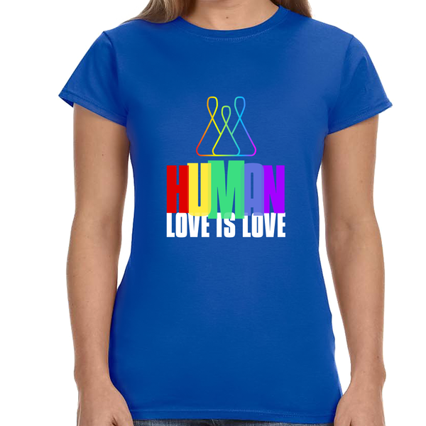 LGBT Human Rainbow Shirt Women Men Gay Pride Shirt Rainbow Women Tops