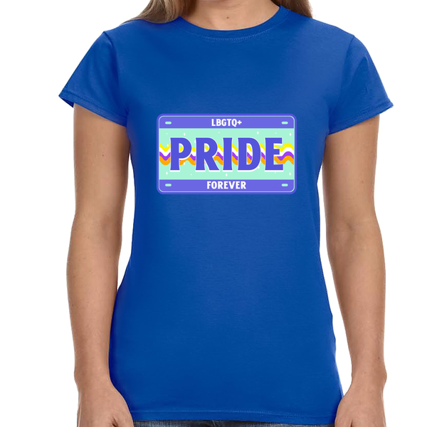 LGBTQ+ Forever LGBT Flag Lesbian Pride Month Gay Rainbow Women Tops