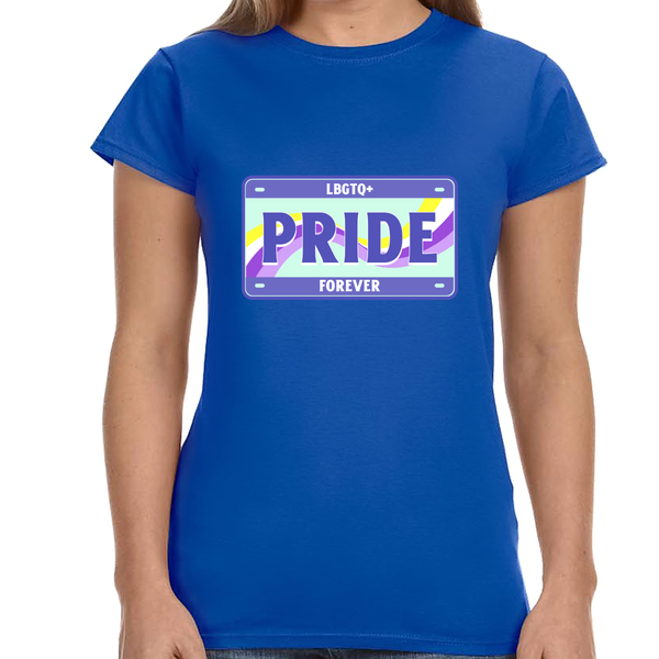 LGBTQ+ Forever LGBT Flag Gay Pride Month Lesbian Transgender Womens T Shirts