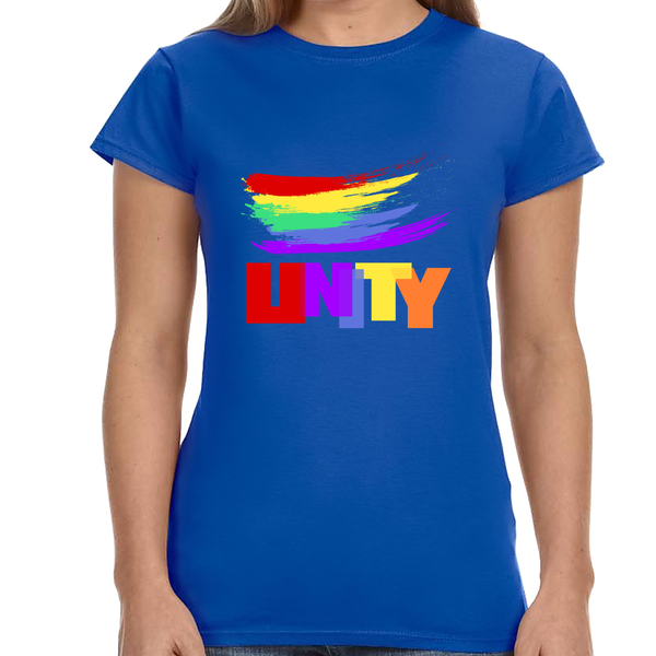 Unity Pride Shirt Women Men LGBTQ Rainbow Shirt Be You LGBT Women Tops