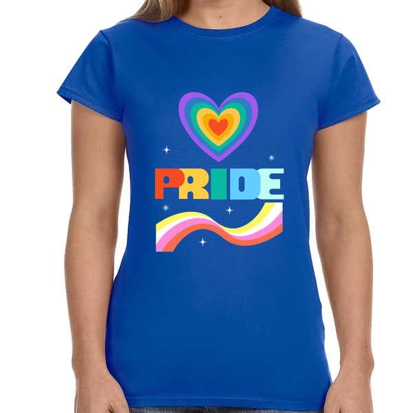 Pride Shirt LGBT Pride Rainbow Flag Lesbian Gay Pride Ally Womens T Shirts