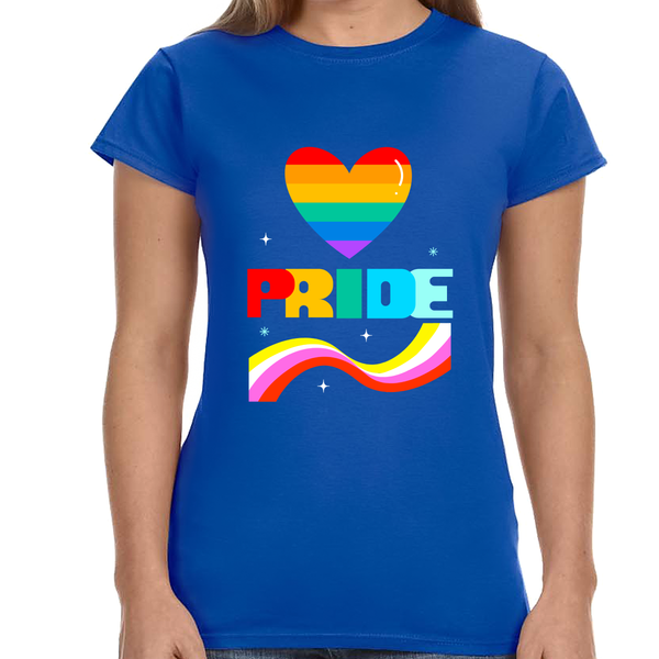 Pride Shirt LGBT Pride Rainbow Flag Gay Lesbian Pride Ally Women Tops