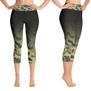 Camo Capri Pants for Women Tummy Control Leggings High Waisted Booty  Leggings Yoga Capri Leggings – Fire Fit Designs