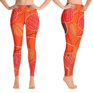 Orange Yoga Pants for Women Tummy Control Leggings High Waisted Booty Leggings  Butt Lifting Yoga Leggings – Fire Fit Designs