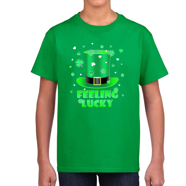 Boys St Patricks Day Shirt Feeling Lucky St Patricks Day Shirts Boys St Patricks Day Gifts Irish Shirt