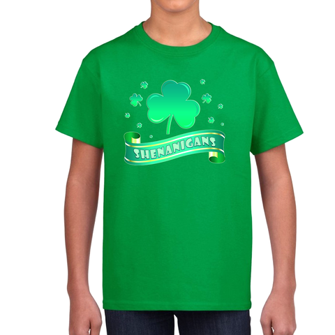 Kids St Patricks Day Shirt Shenanigans Shamrock Shirt Saint Patricks Day Shirts Boys Cute Irish Shirt