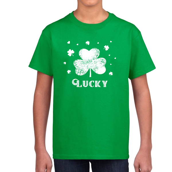 St Patricks Day Shirt Kids Lucky Shamrock Shirt St Pattys Day Shirts For Boys Irish Clover Shirt