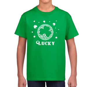 Boys St Patricks Day Shirt Lucky Kids St Patricks Day Shirts Cute Shamrock Lucky St Pattys Day Shirt