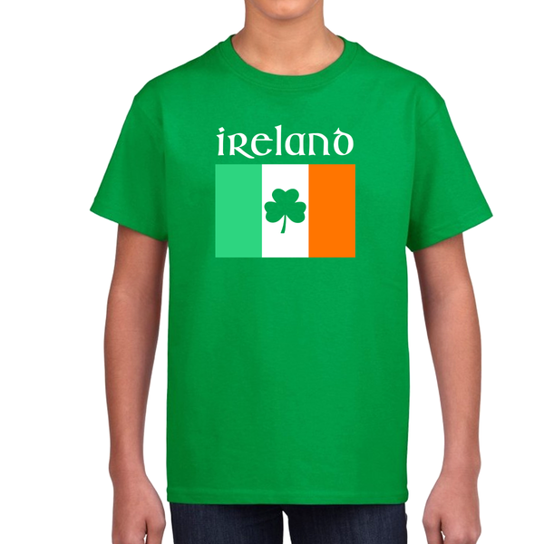 Kids St Patricks Day Shirt Ireland Flag Shirt Irish Saint Patricks Day Shirts Boys Lucky Irish Shirt