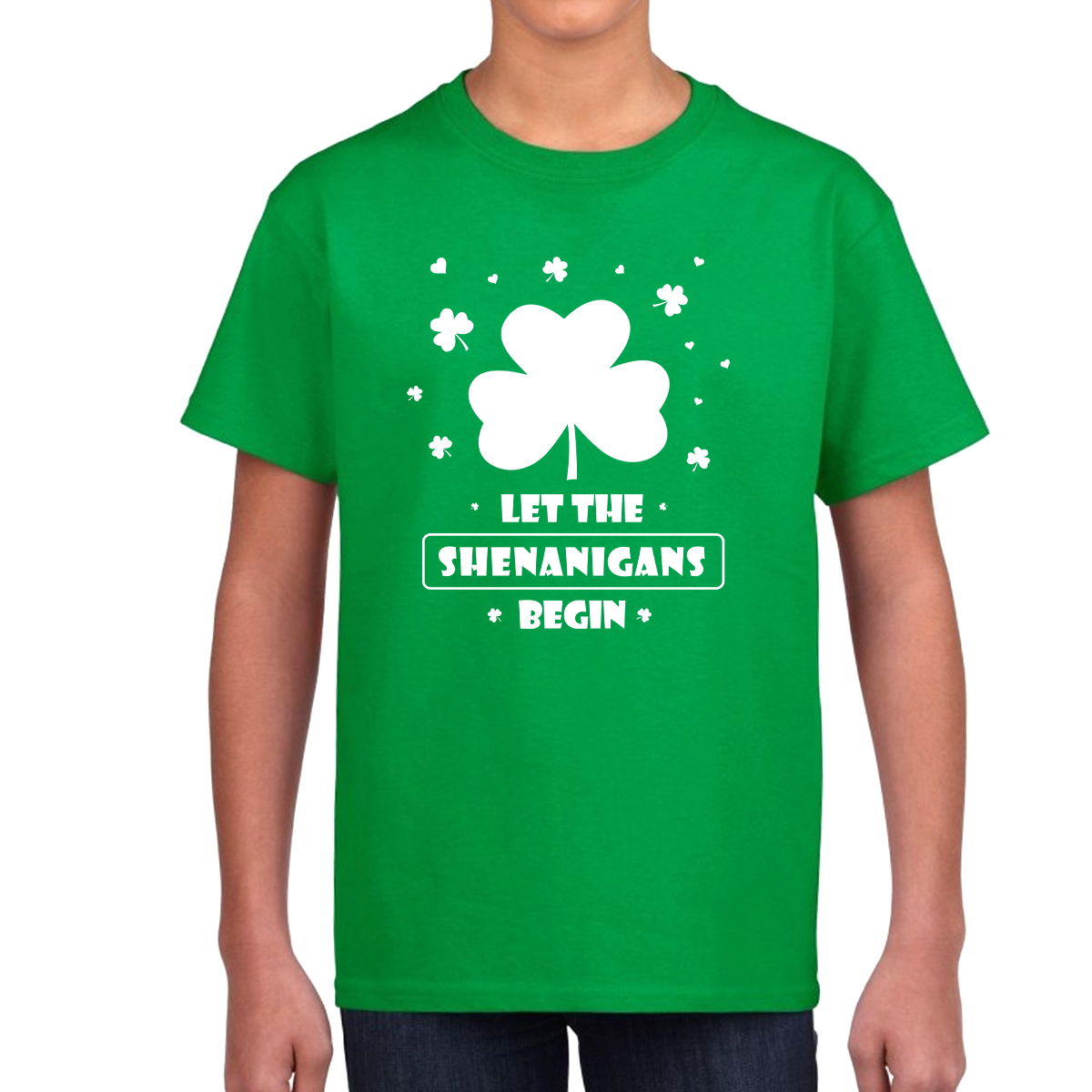 St Patricks Day Shirt Boys Irish Lucky Clover Shamrock St Patricks Day Shirt for Boys Shenanigans Shirt