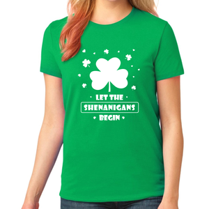 St Patricks Day Shirt Girls Irish Lucky Clover Shamrock St Patricks Day Shirt for Girls Shenanigan Shirt