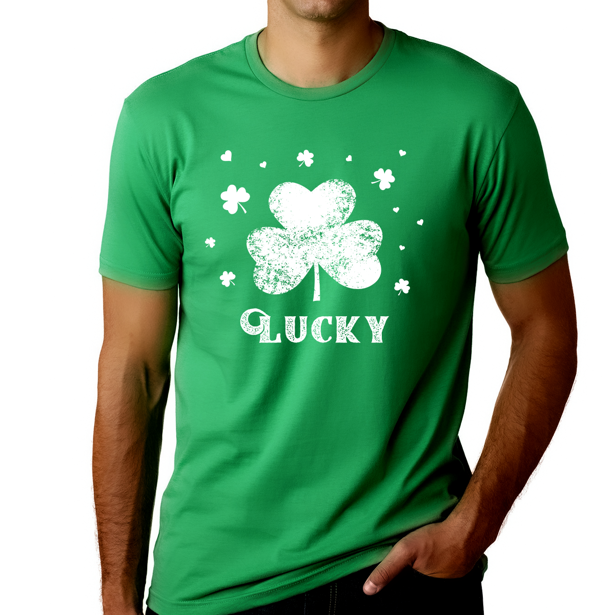 St Pattys Day Shirts For Men Lucky Shamrock Shirt St Pattys Day Shirts For Men Irish Clover Shirt