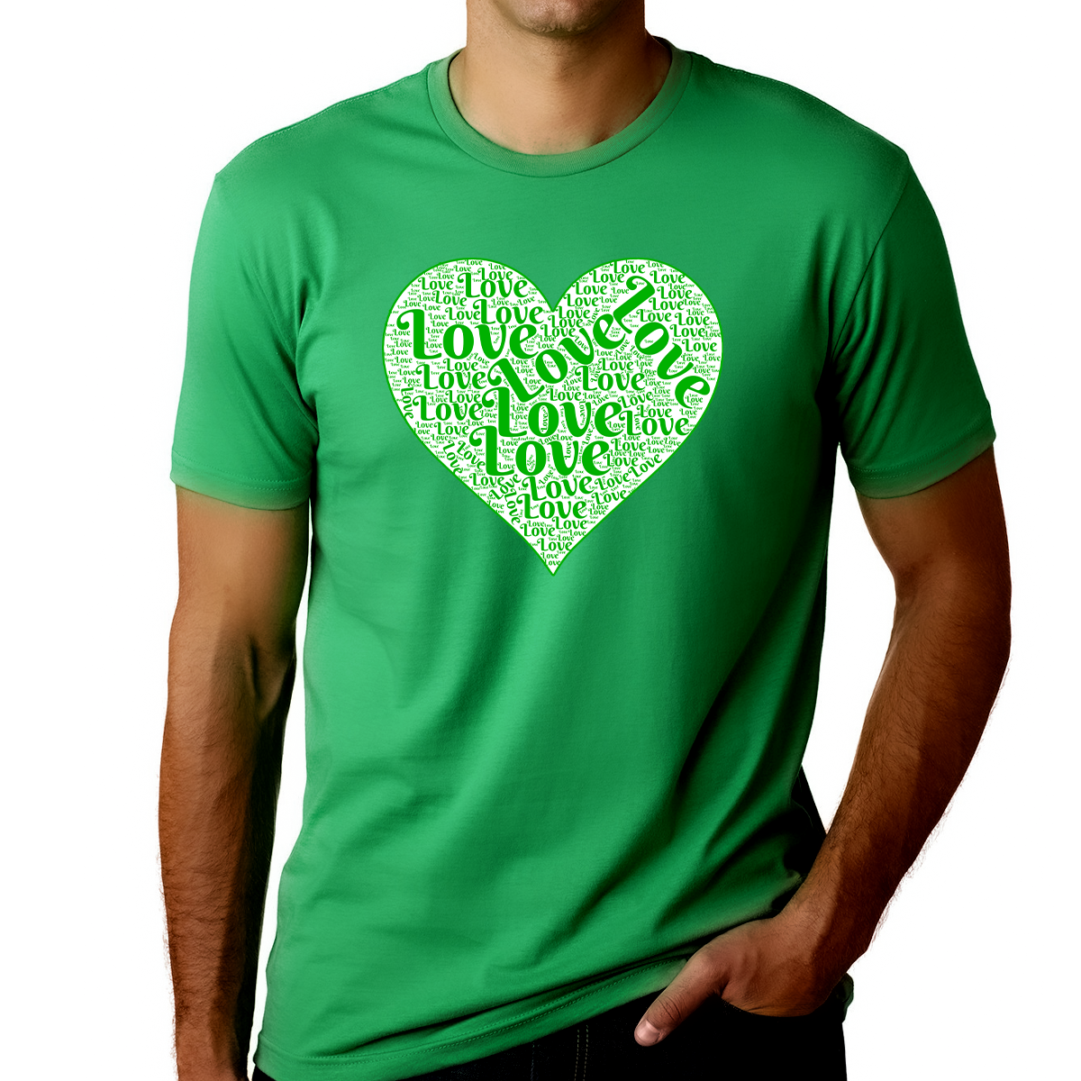 Mens St Patricks Day Shirt St Patricks Day Shirt Men Love Irish Funny St Patricks Day Irish Heart Shirt