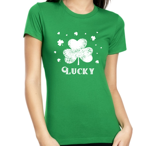 St Pattys Day Shirts For Women Lucky Shamrock Shirt St Pattys Day Shirts For Women Irish Clover Shirt