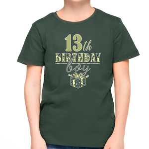 13th Birthday Shirt Boys Birthday Outfit Boy 13 Year Old Boy Birthday Shirt Army Camo Birthday Boy Shirt