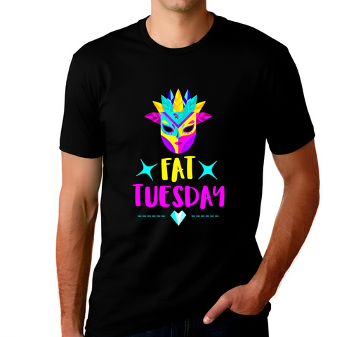 Fat Tuesday Mardi Gras Shirt for Men Mardi Gras Mask Mardi Gras Shirt NOLA Mardi Gras Outfit for Men