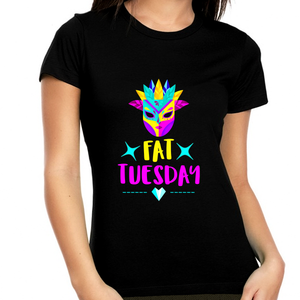 Fat Tuesday Mardi Gras Shirts for Women Mardi Gras Mask Mardi Gras Shirt NOLA Mardi Gras Outfit for Women