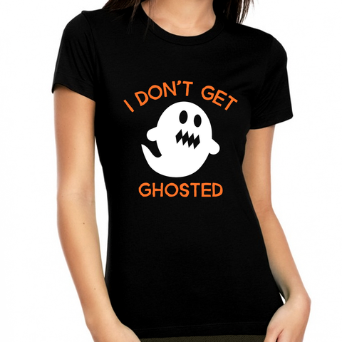 Funny Ghost Halloween Tshirts Women Halloween Tops Ghost Halloween Shirts for Women Halloween Gift for Her