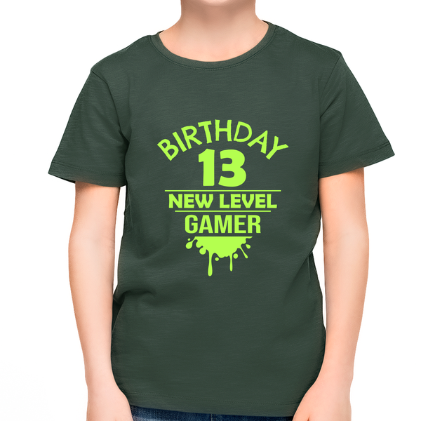 13th Birthday Boy Shirt 13 Year Old Birthday Shirt Gamer Shirt Birthday Shirt Boy 13th Birthday Gift