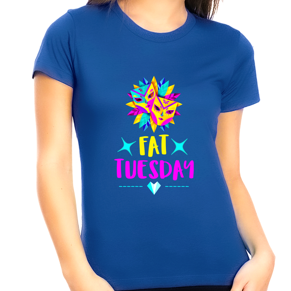 New Orleans Plus Size Mardi Gras Shirts for Women Plus Size 1X 2X 3X 4X 5X Fat Tuesday Shirts for Women