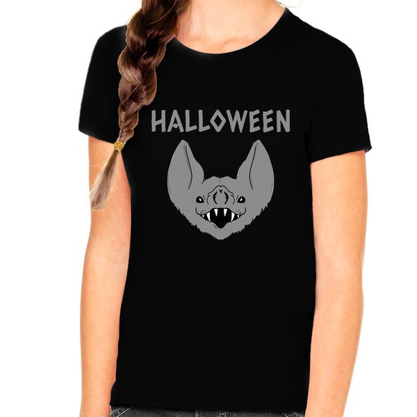 Funny Bat Halloween Shirt Girls Bat Tees for Girls Halloween Shirts for Girls Halloween Shirt for Kids