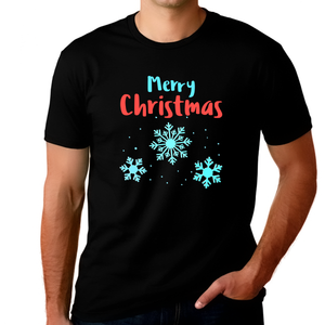 Funny Snowflake Christmas Shirts for Men Plus Size Plus Size Christmas Pajamas for Mens Christmas Shirt