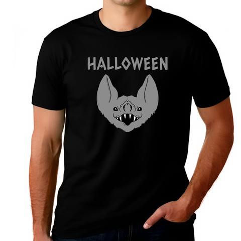 Funny Bat Big and Tall Halloween Shirts for Men Plus Size XL 2XL 3XL 4XL 5XL Bat Shirts Halloween Costumes