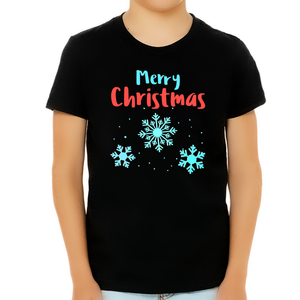 Kids Cute Snowflake Boys Christmas TShirts for Boys Cute Christmas Shirts for Kids Boys Christmas Shirt