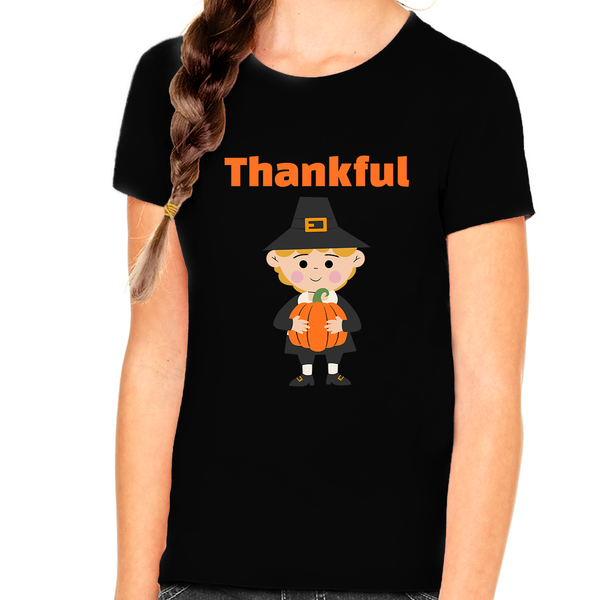 Funny Thanksgiving Shirts for Girls Thanksgiving Outfit Fall Tshirts Kids Thanksgiving Shirt Pumpkin Shirts