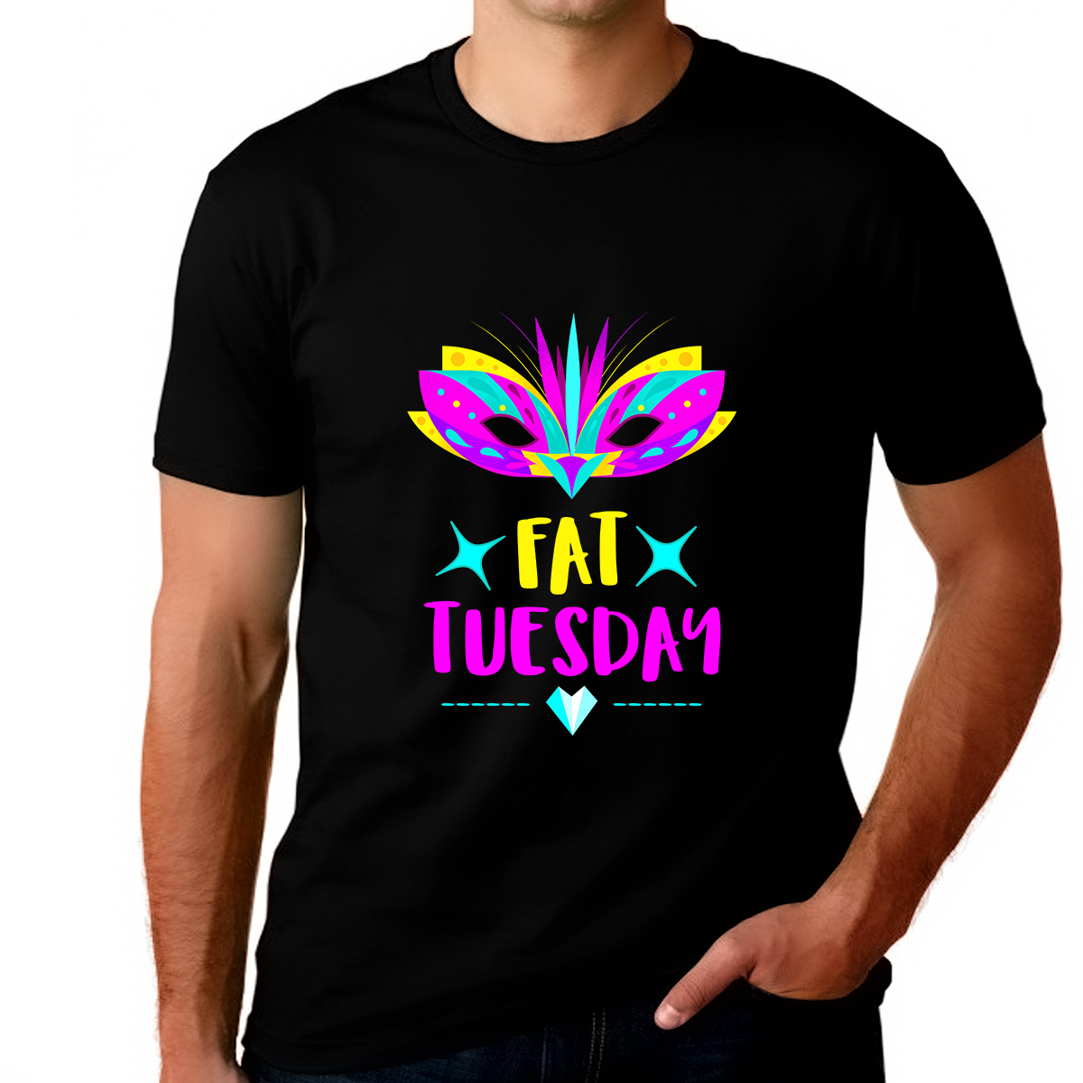 Mens Fat Tuesday Plus Size Mardi Gras Shirts for Men Big and Tall Fat Tuesday Shirts for Men Plus Size