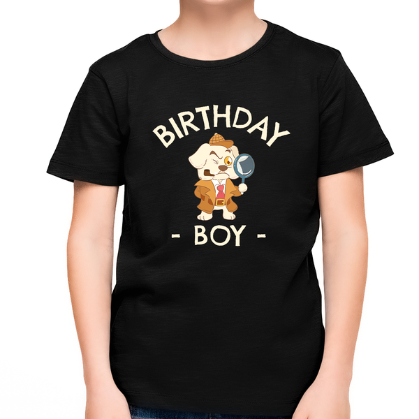 Birthday Boy Shirt Birthday Shirt Dog Detactive Birthday Shirts Birthday Boy Gifts
