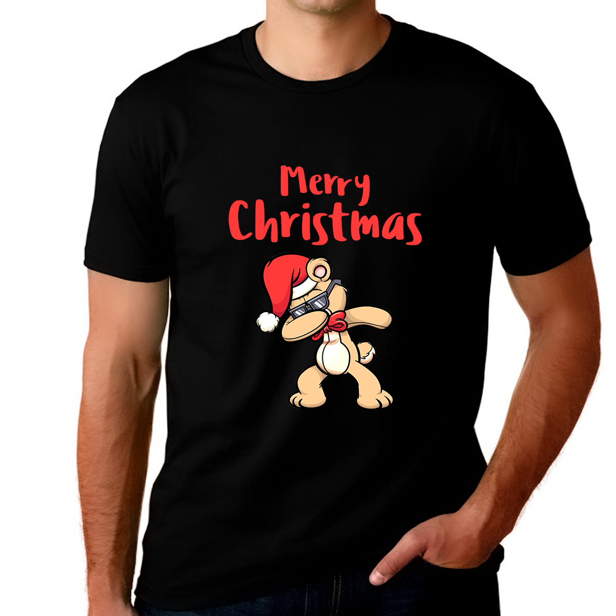 Funny Teddy Bear Funny Christmas Shirts for Men Plus Size Christmas Shirt Mens Christmas Shirt Plus Size