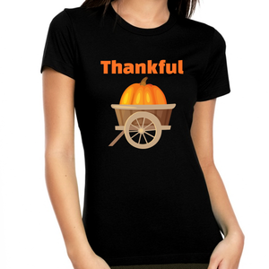 Womens Thanksgiving Shirt Pumpkin Shirt Thanksgiving Outfit Fall Shirts Women Thankful Shirts for Women