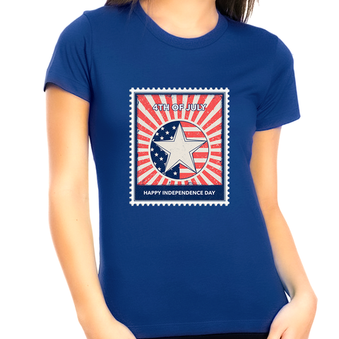 4th of July Shirts Women Vintage USA Shirt 4th of July Outfits for Women Patriotic Shirts for Women