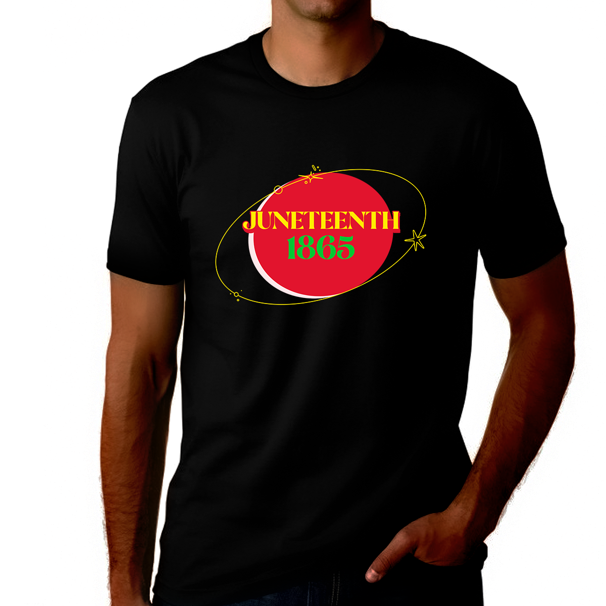 Juneteenth T-shirt for Men Freedom Day Mens Black Pride Tee