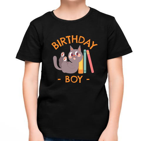 Birthday Boy Shirt Birthday Shirt Boy Cute Cat Birthday Shirt Birthday Boy Outfit