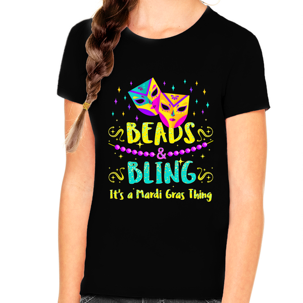 Beads and Bling It's a Mardi Gras Thing Shirts Mardi Gras Shirt New Orleans Mardi Gras Outfit for Girls