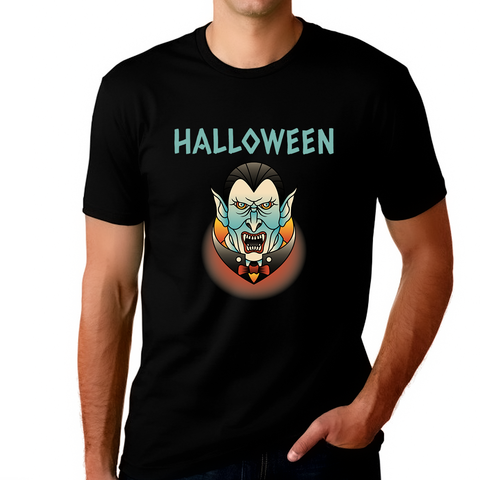 Dracula Mens Halloween Shirt Funny Halloween Shirts for Men Count Dracula Shirt Halloween Costumes for Men